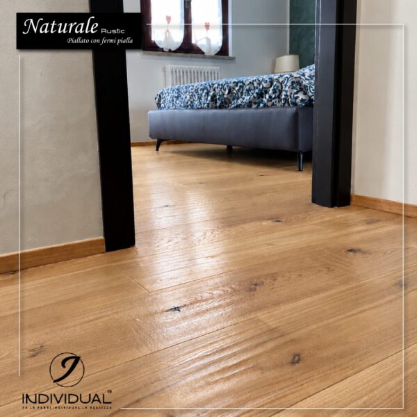 Rovere Naturale Rustic Piallato con fermi pialla