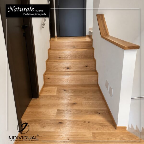 Scala Rovere Naturale Rustic Piallato con fermi pialla